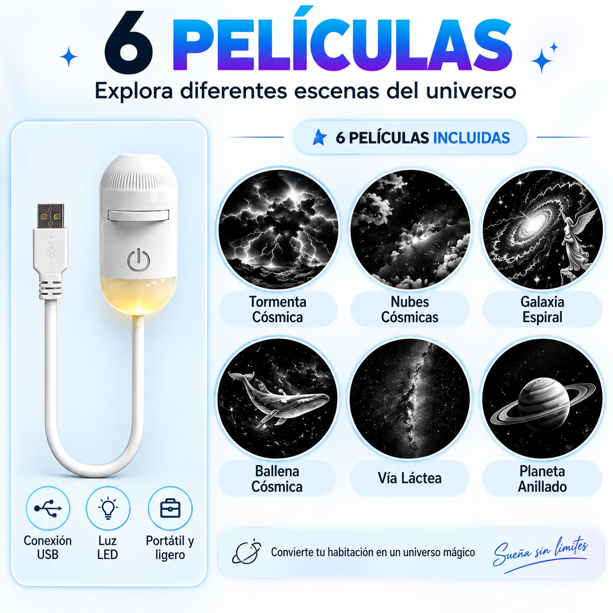 GalaxyLux™ Proyector de Galaxias